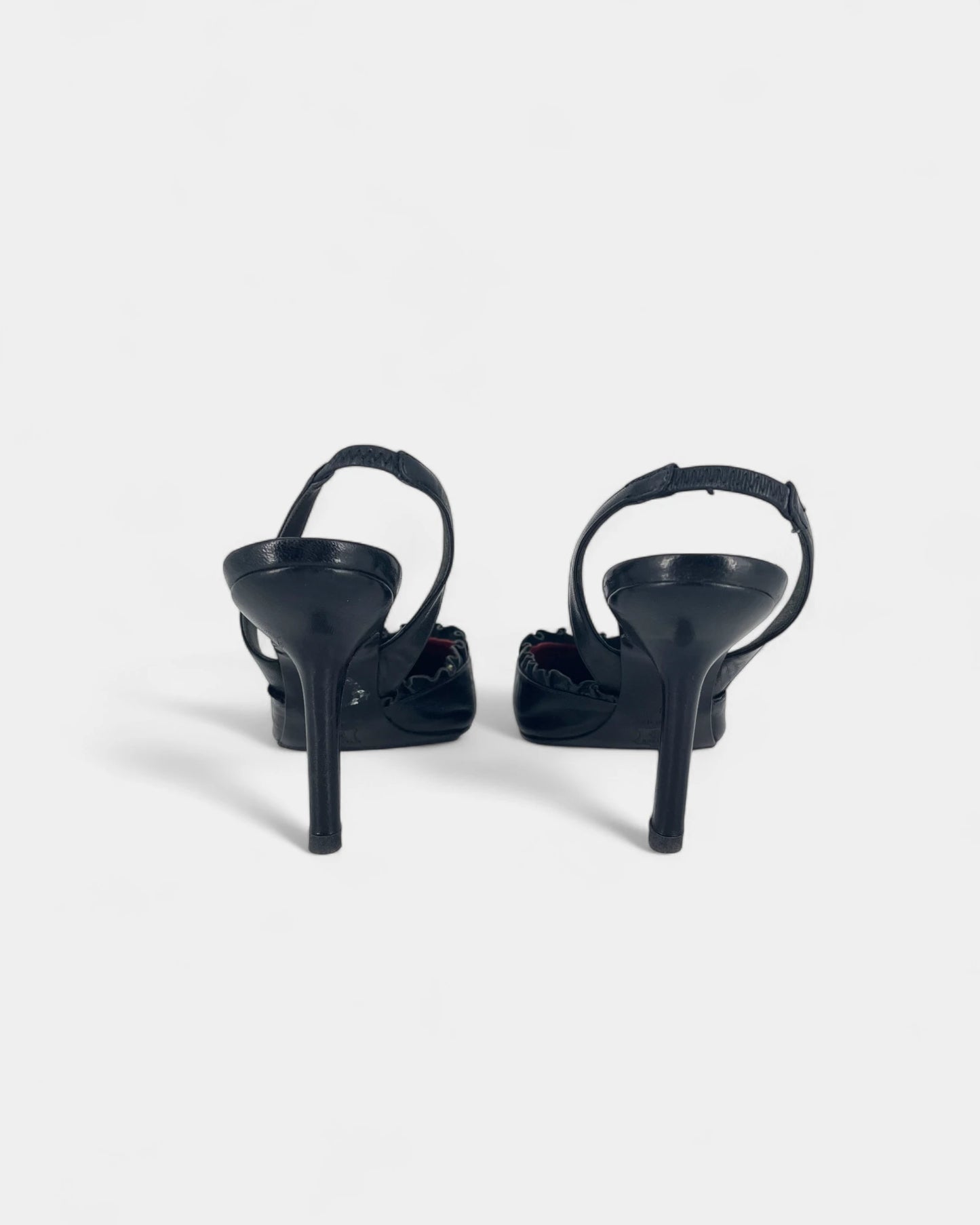 Slingbacks noires - 38 EU / 7 US