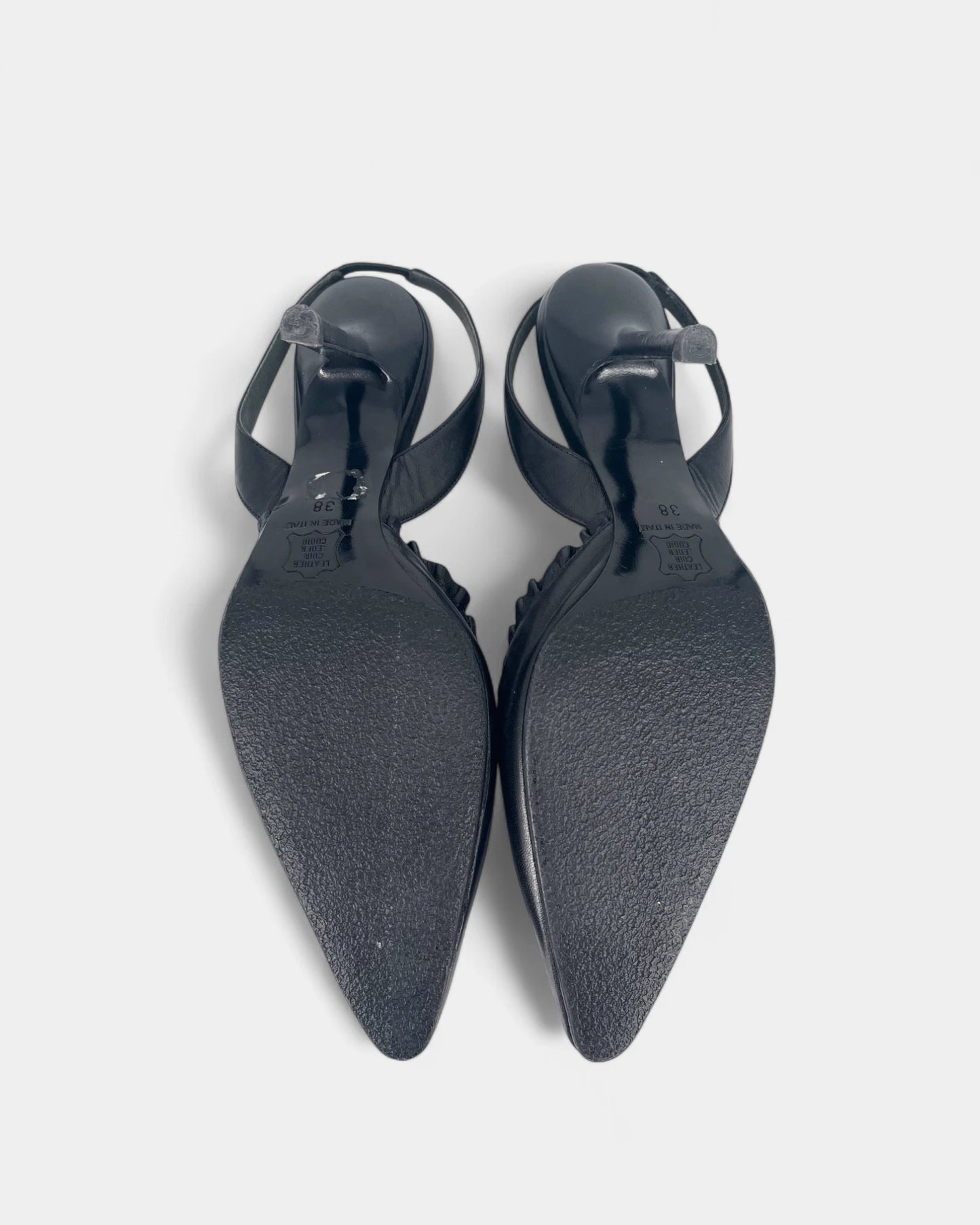 Slingbacks noires - 38 EU / 7 US