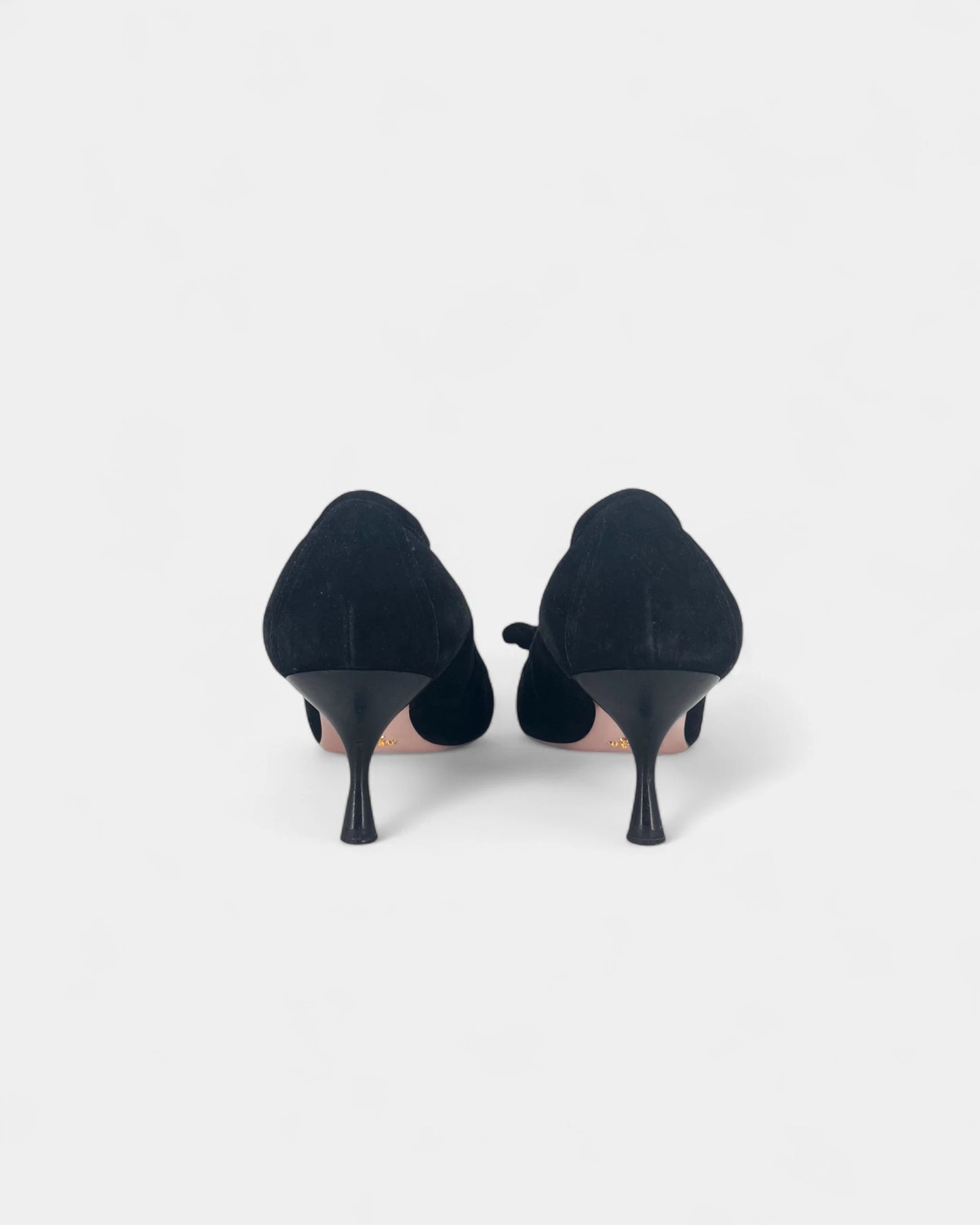 Ballerines noires à talons - 37.5 EU / 6.5 US