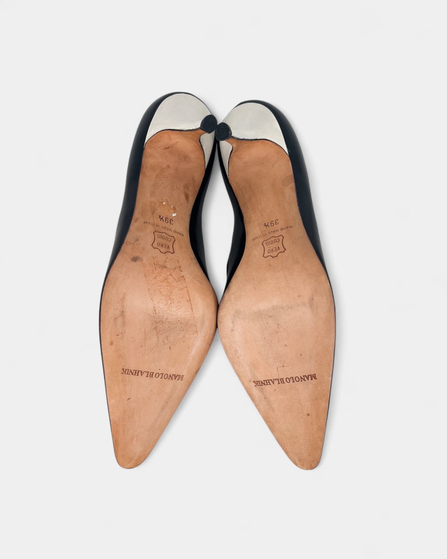 Escarpins noirs et blancs - 39.5 EU / 8.5 US