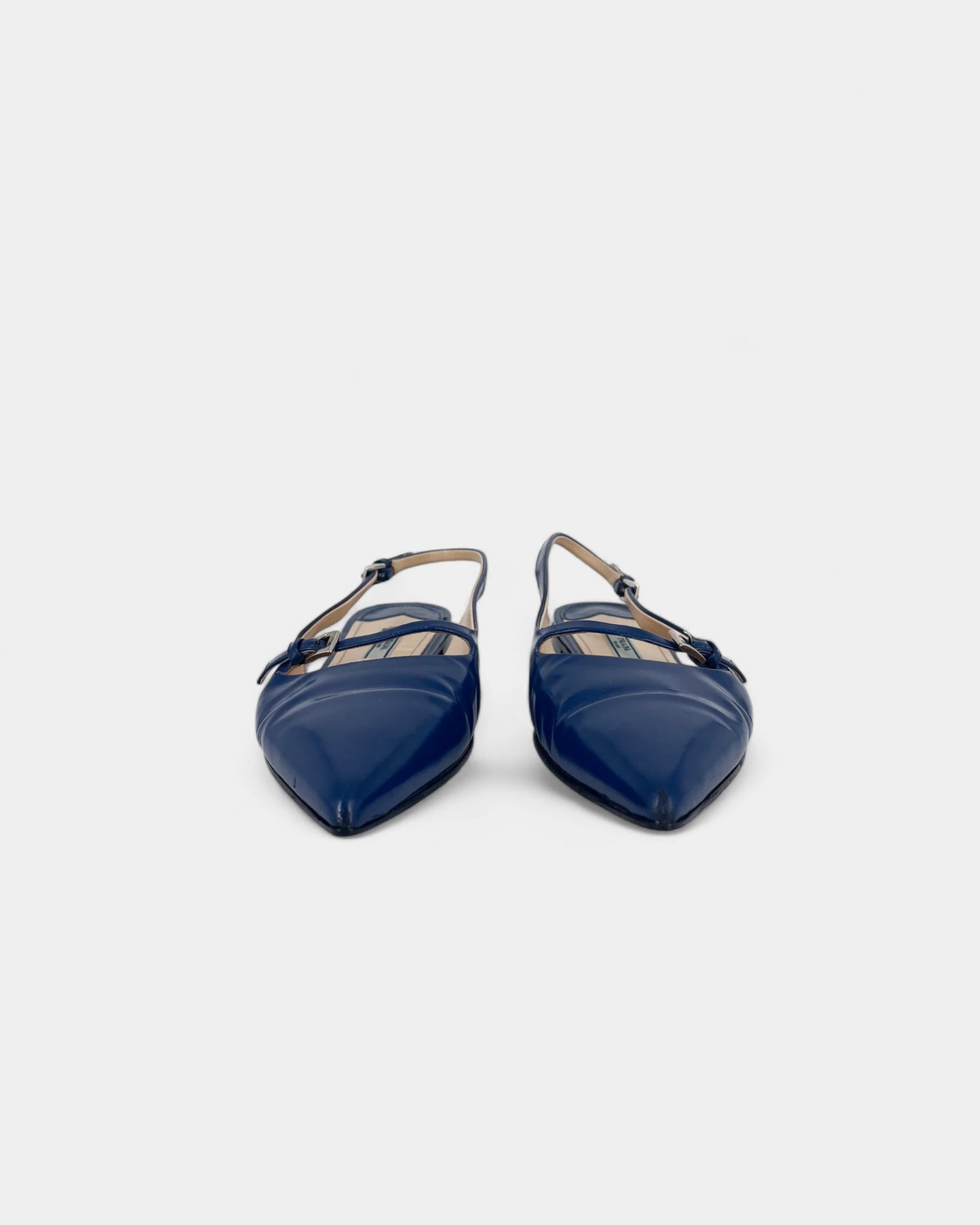 Slingbacks plates bleues - 38 EU / 7 US