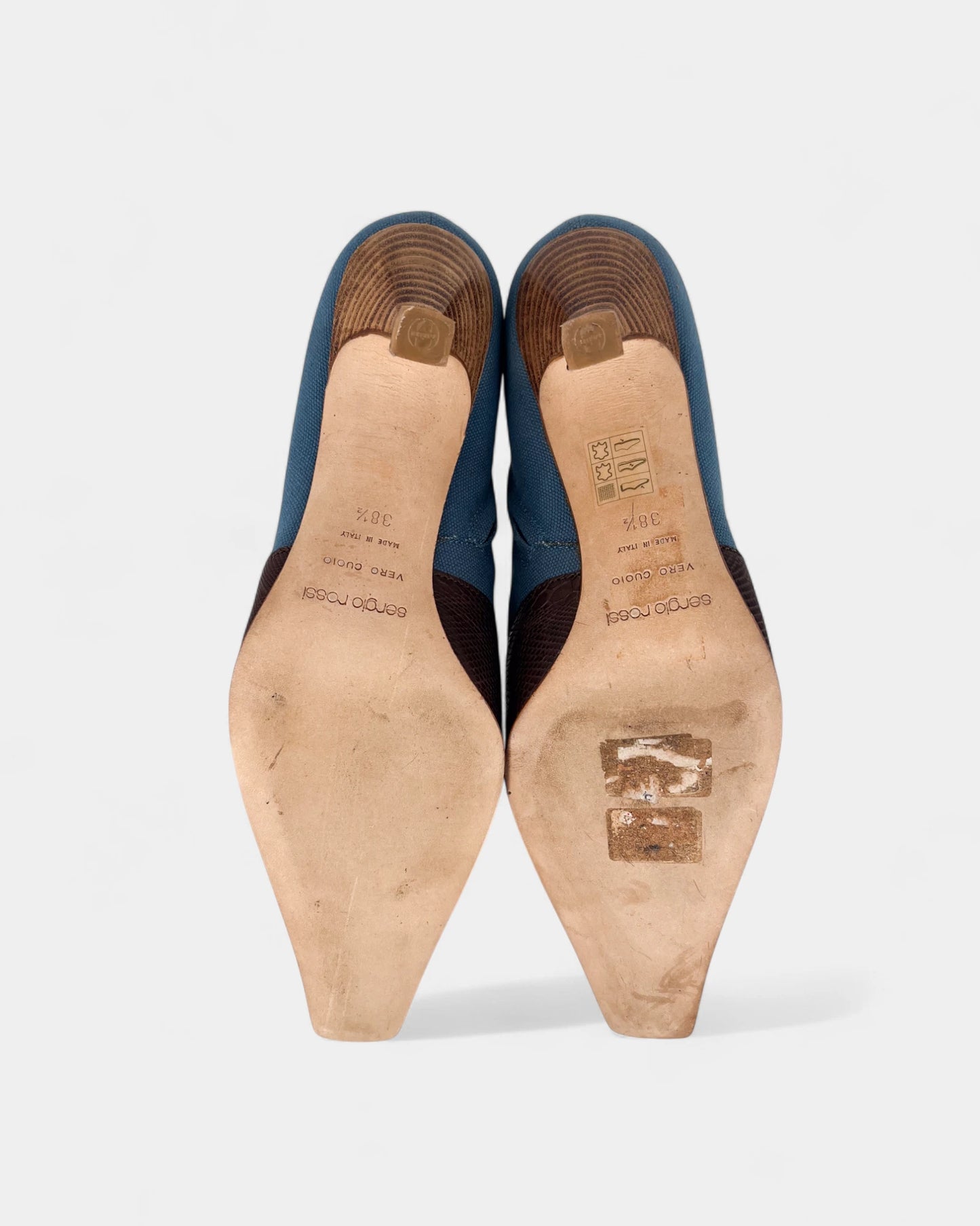 Bottines bleues - 38.5 EU / 7.5 US