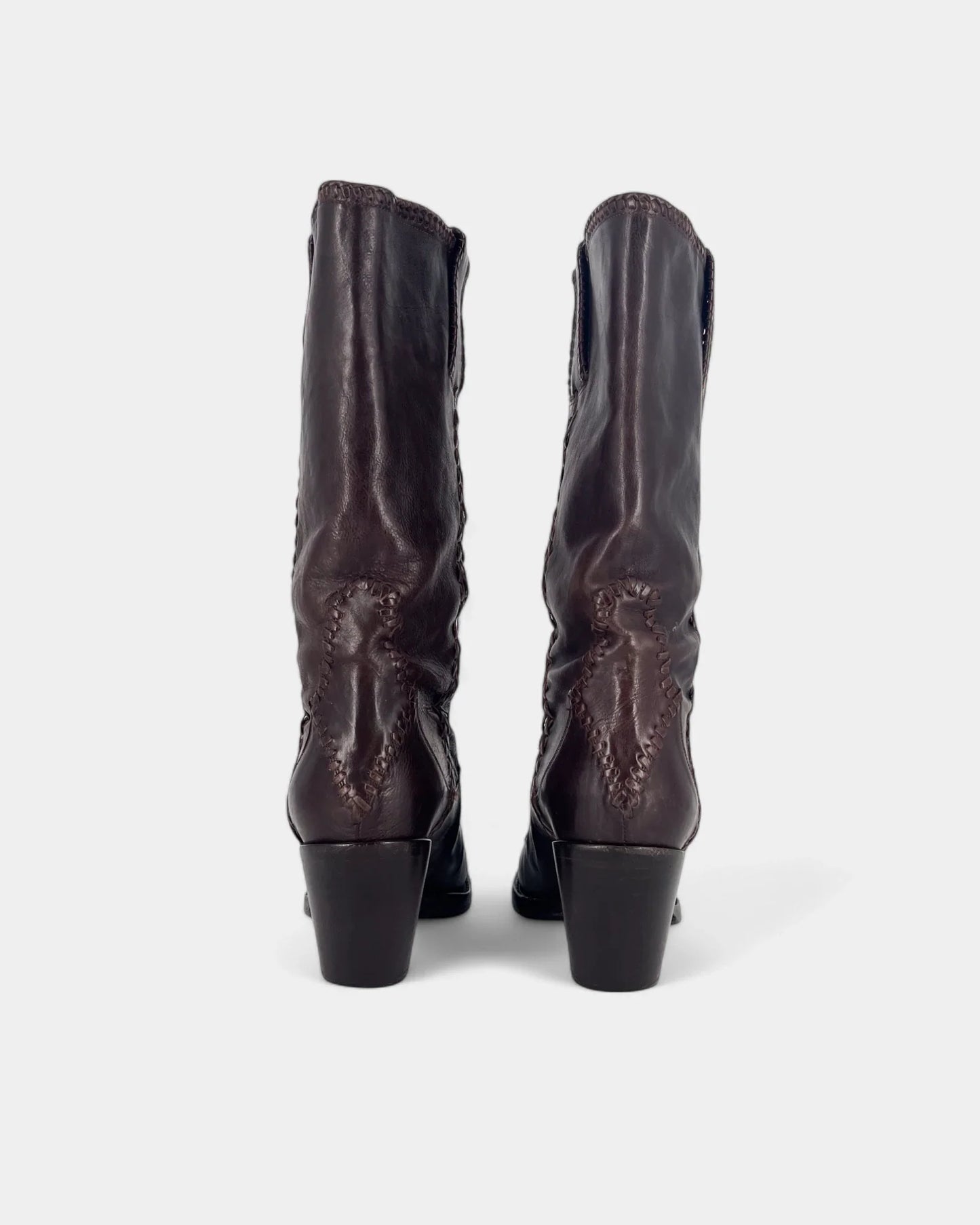 Santiags marrons - 37.5 EU / 7.5 US