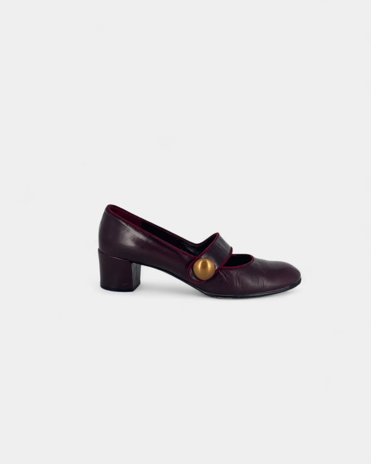 Mary-Jane rouge bordeaux - 37.5 EU / 6.5 US