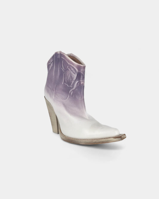 White and purple cowboy boots - 40 EU / 10 US
