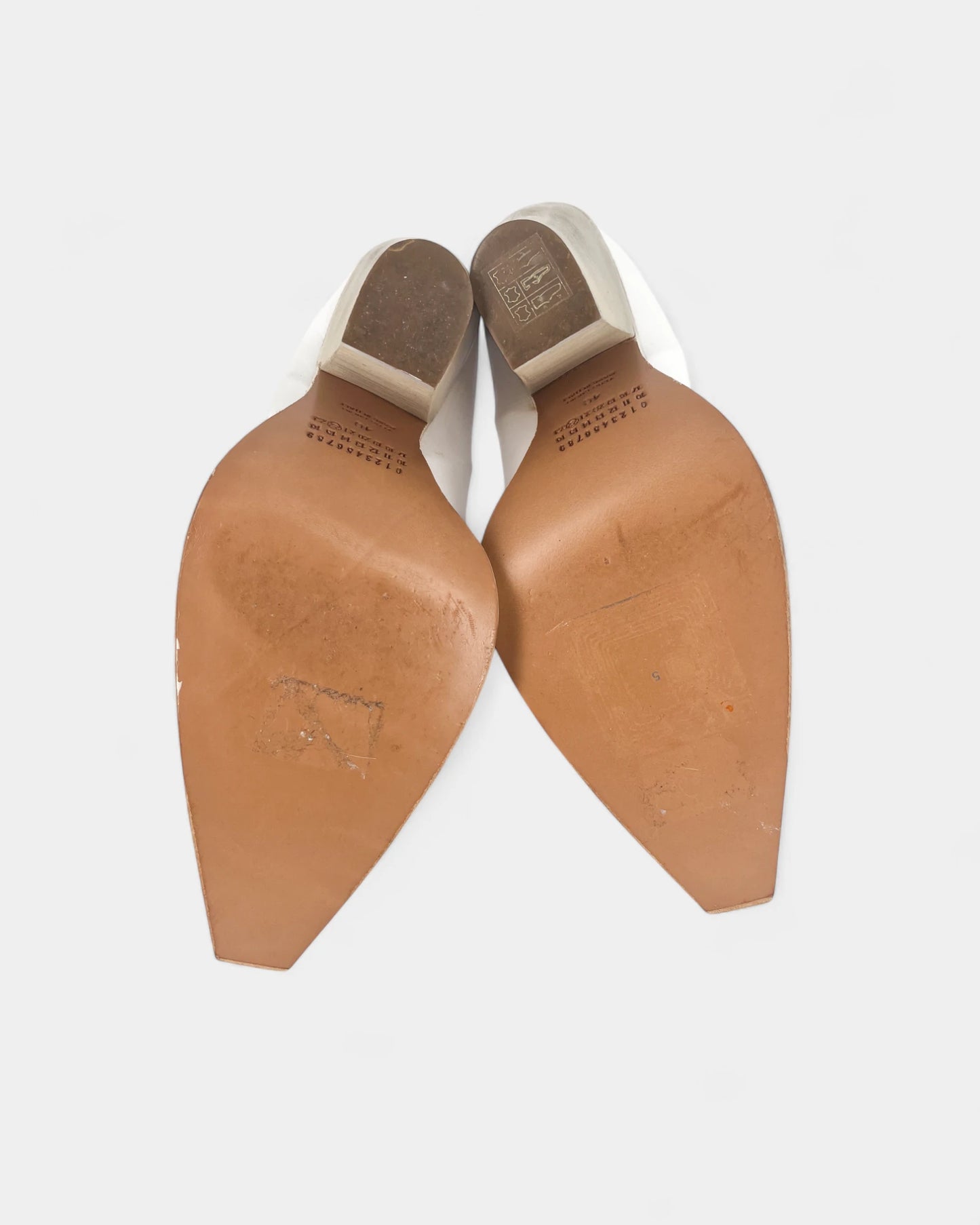 Santiags blanches et violettes - 40 EU / 10 US