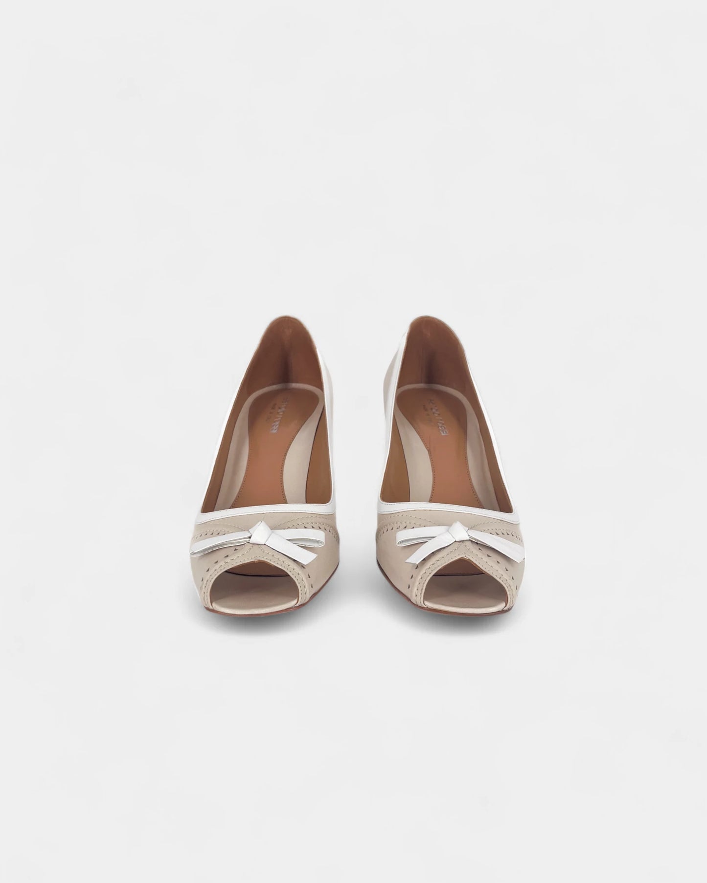 Escarpins beiges à noeuds - 39 EU / 8 US