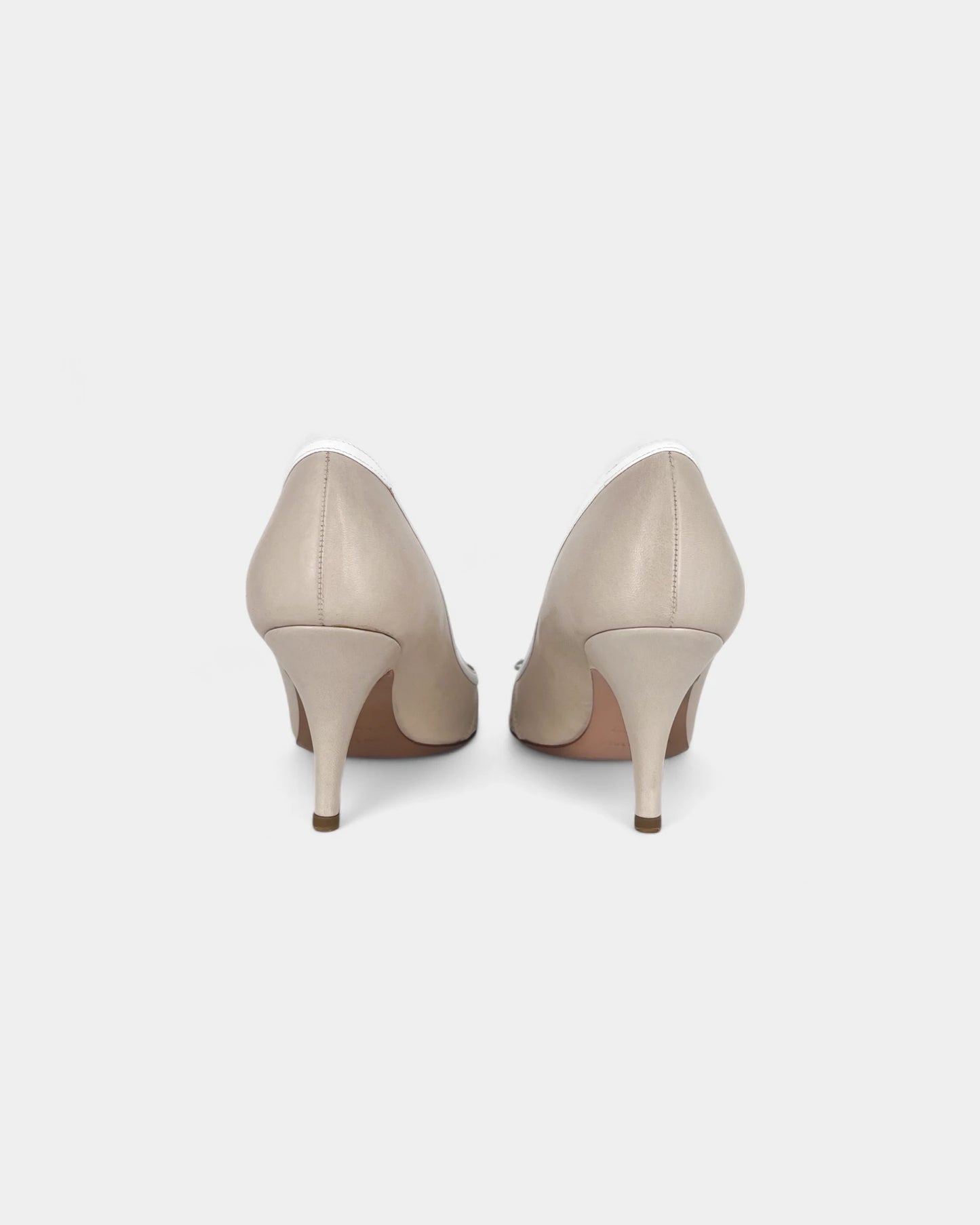 Escarpins beiges à noeuds - 39 EU / 8 US