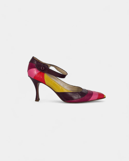 Escarpins multicolores - 39 EU / 8 US