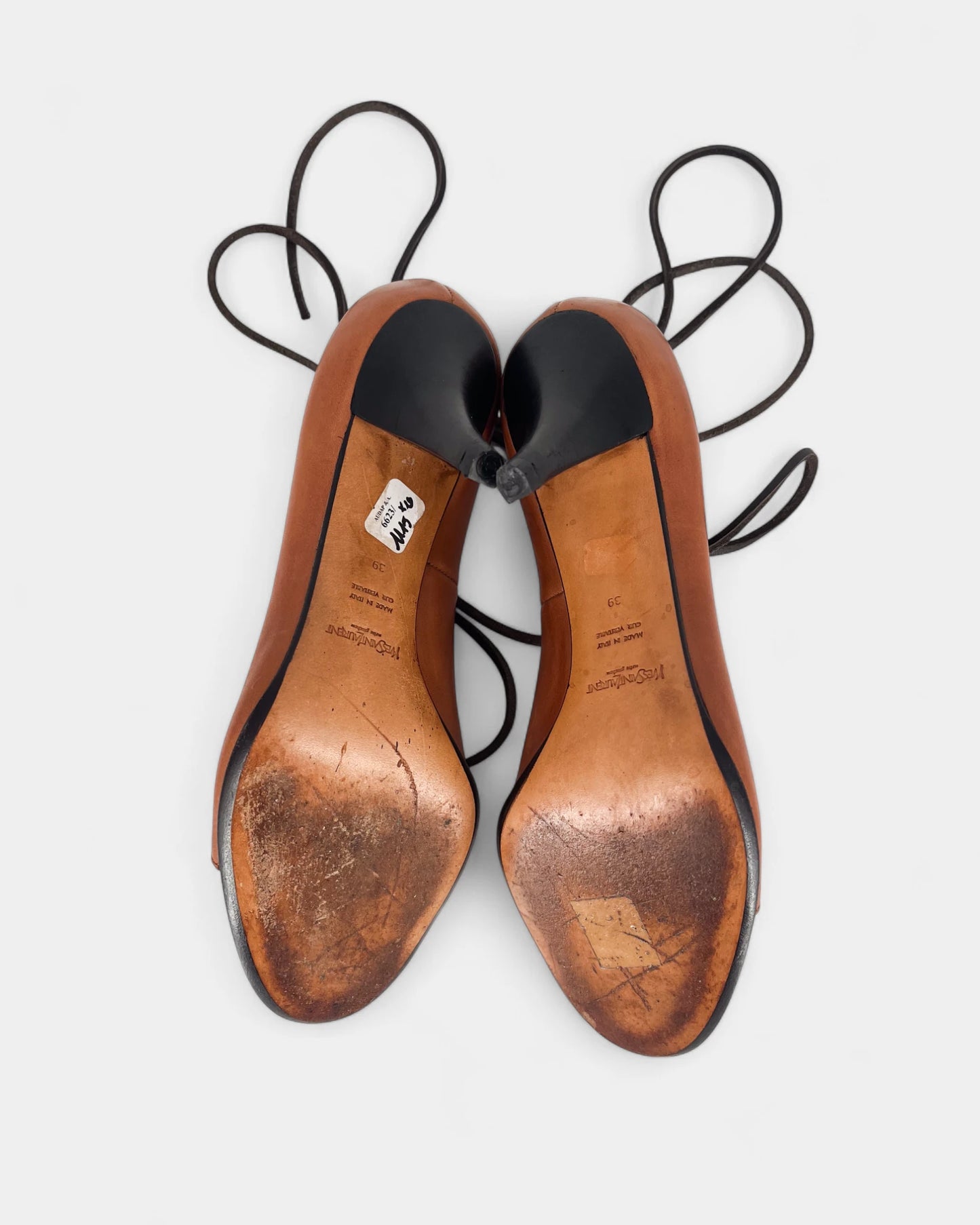 Sandales marrons à lacets - 39 EU / 8 US