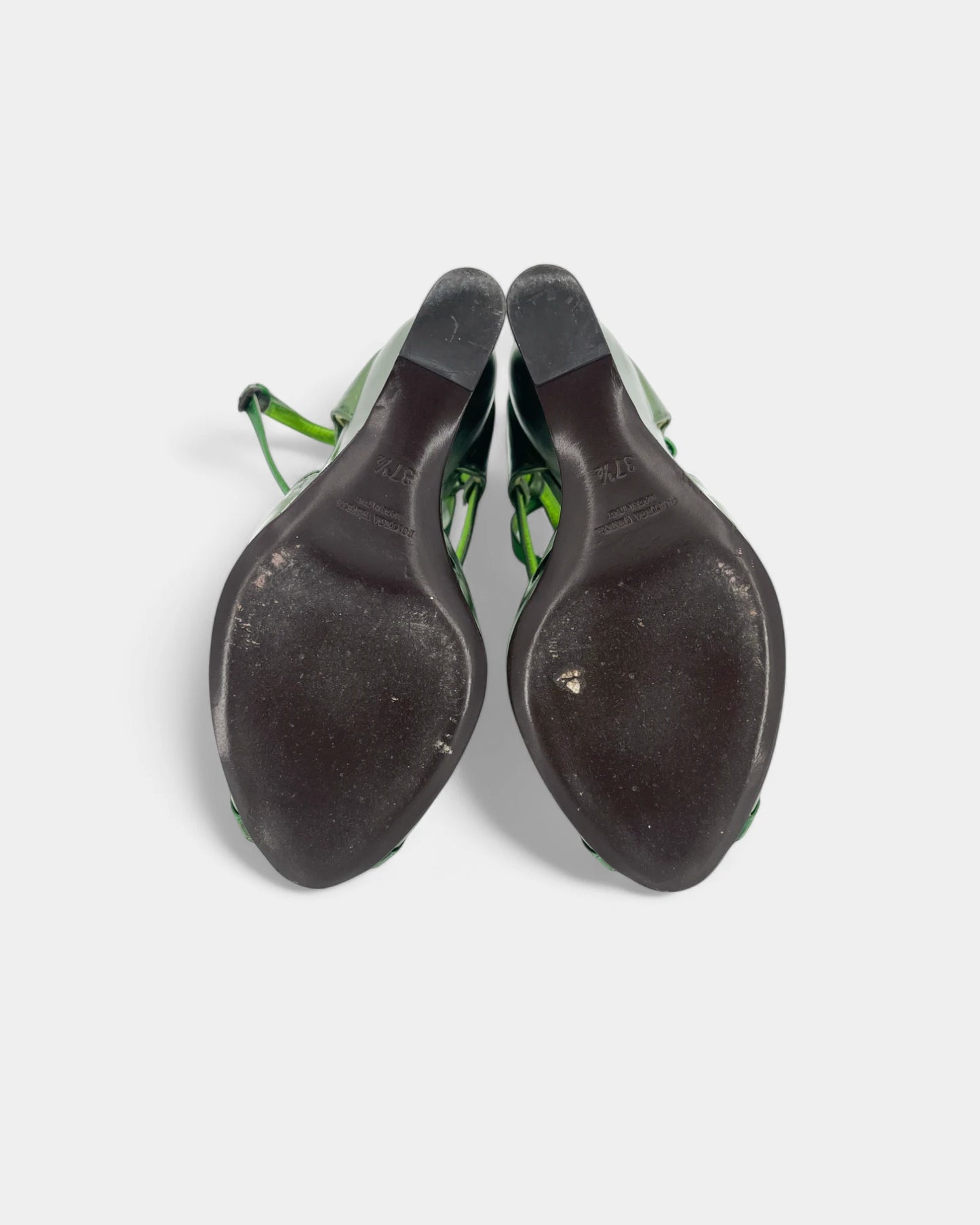 Escarpins verts brillants ouverts - 37.5 EU / 6.5 US