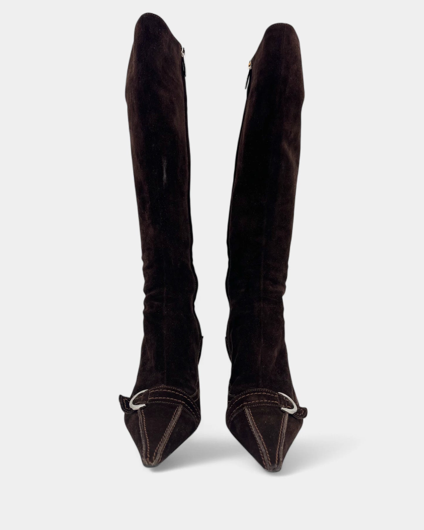 Bottes marrons en daim - 35.5 EU / 4.5 US