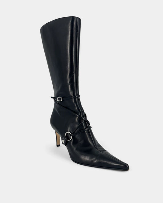 Bottes noires à bout pointu - 36.5 EU / 5.5 US