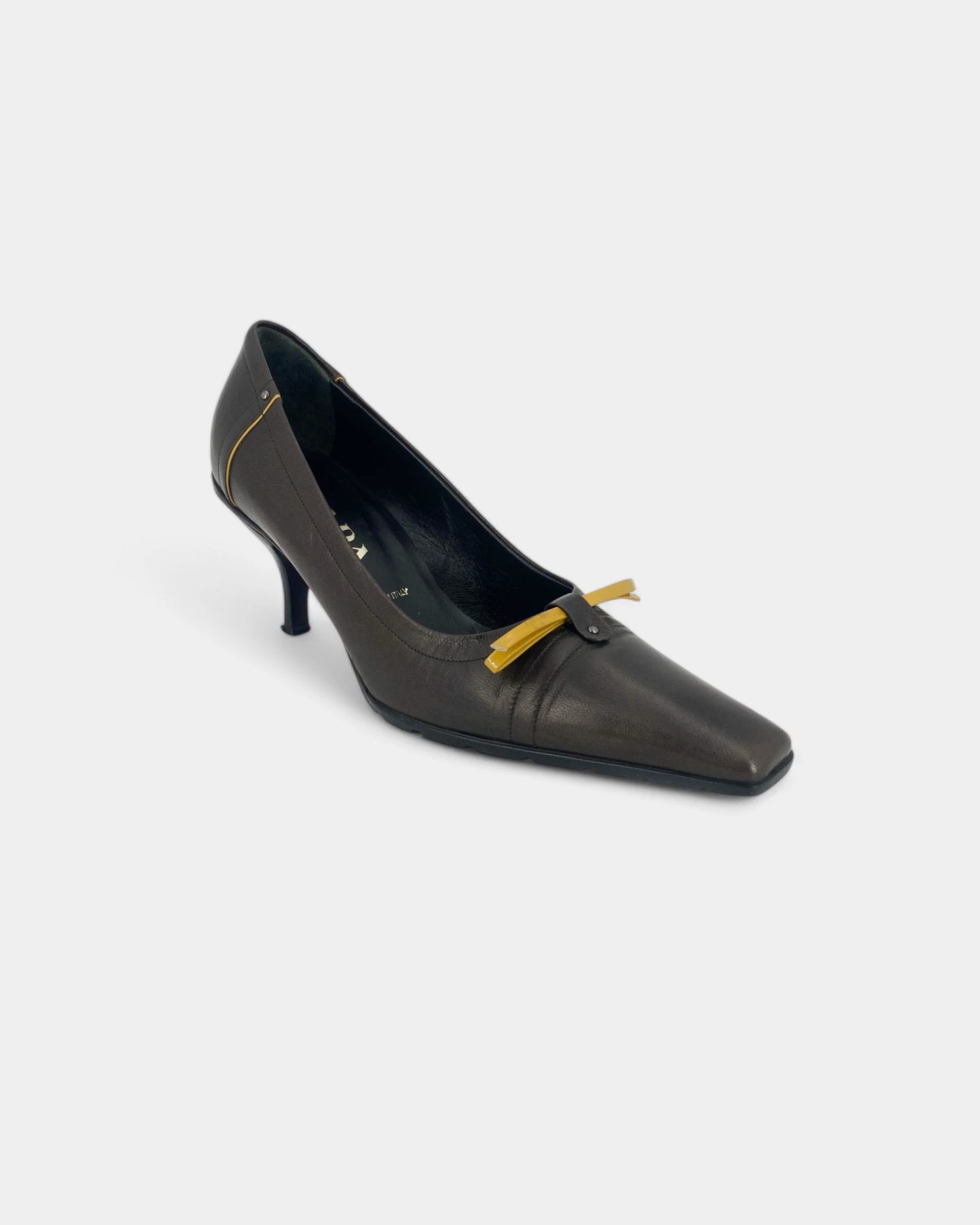 Escarpins marrons à noeud - 37 EU / 6 US