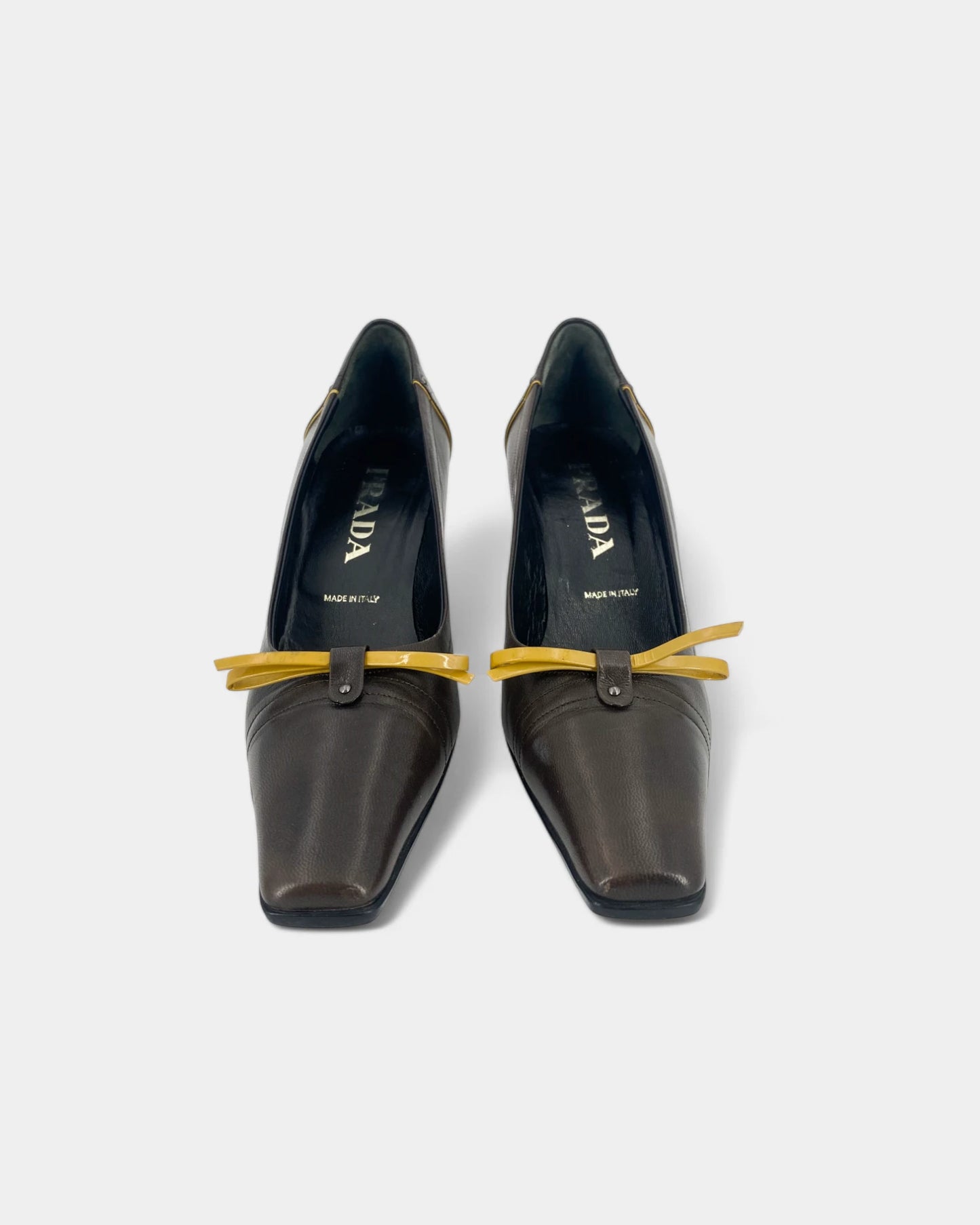 Escarpins marrons à noeud - 37 EU / 6 US