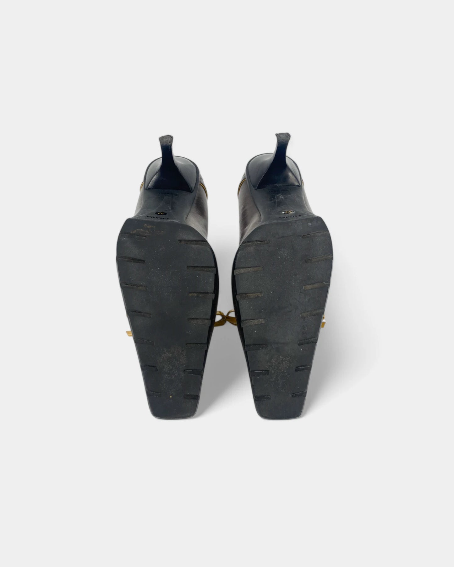 Escarpins marrons à noeud - 37 EU / 6 US