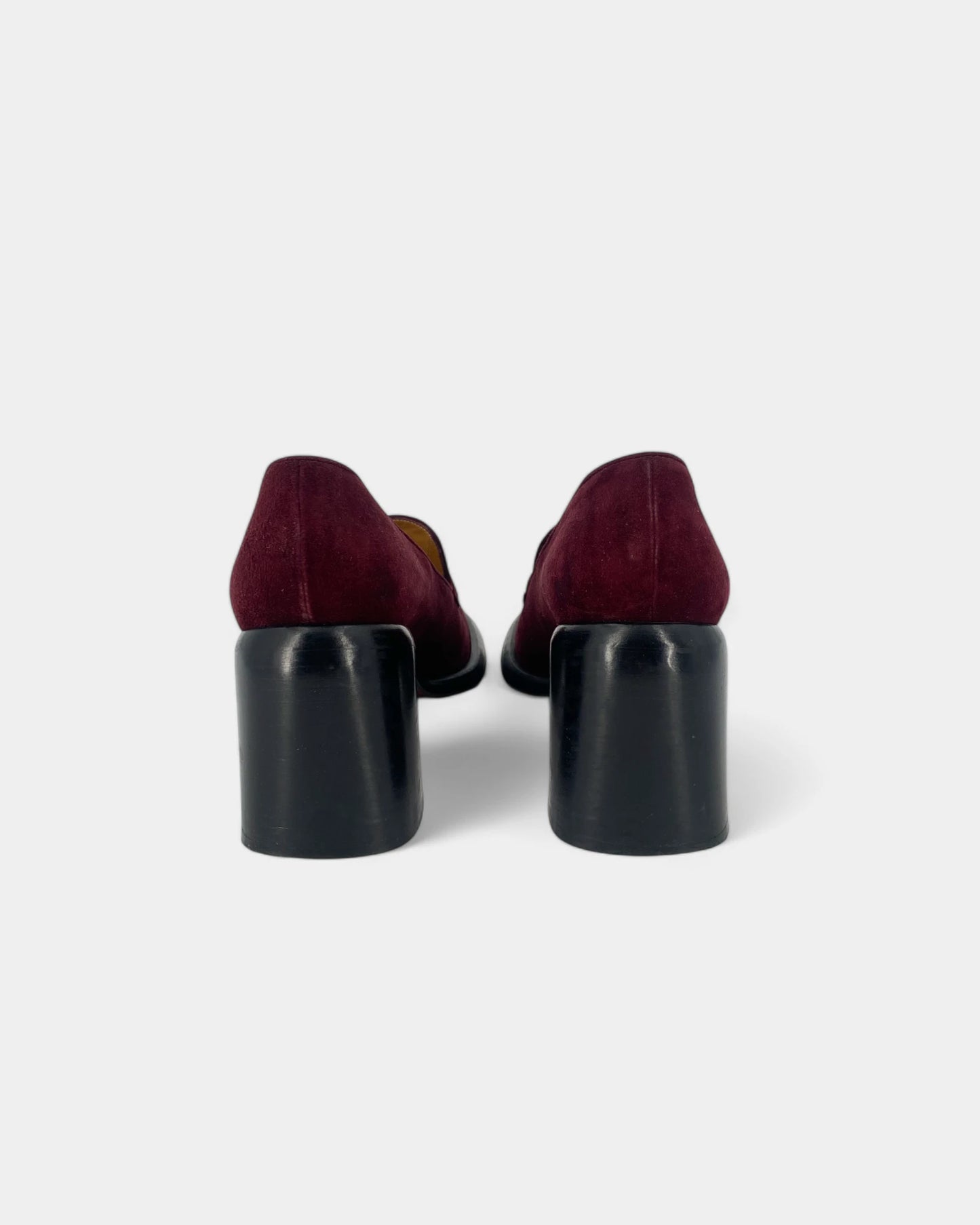 Mocassins en daim bordeaux - 40 EU / 9 US