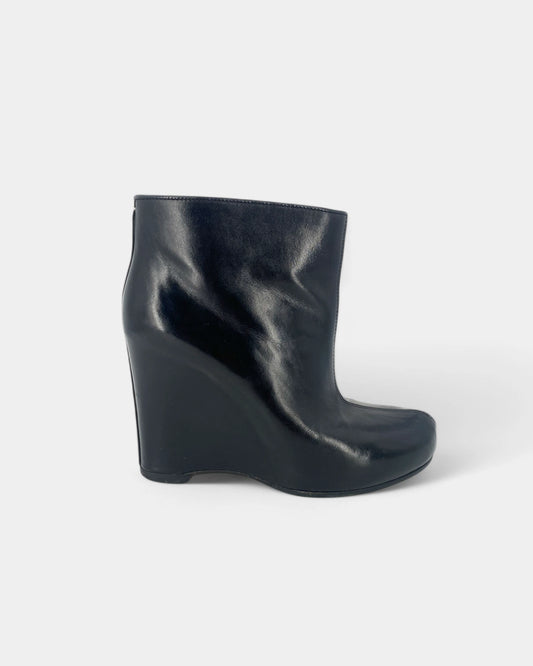 Bottines noires à talons compensés - 38 EU / 7 US