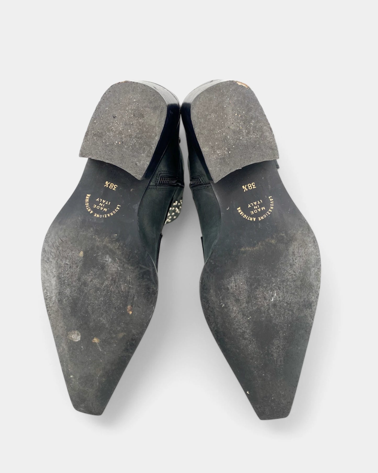 Santiags noires cloutées - 38.5 EU / 8.5 US