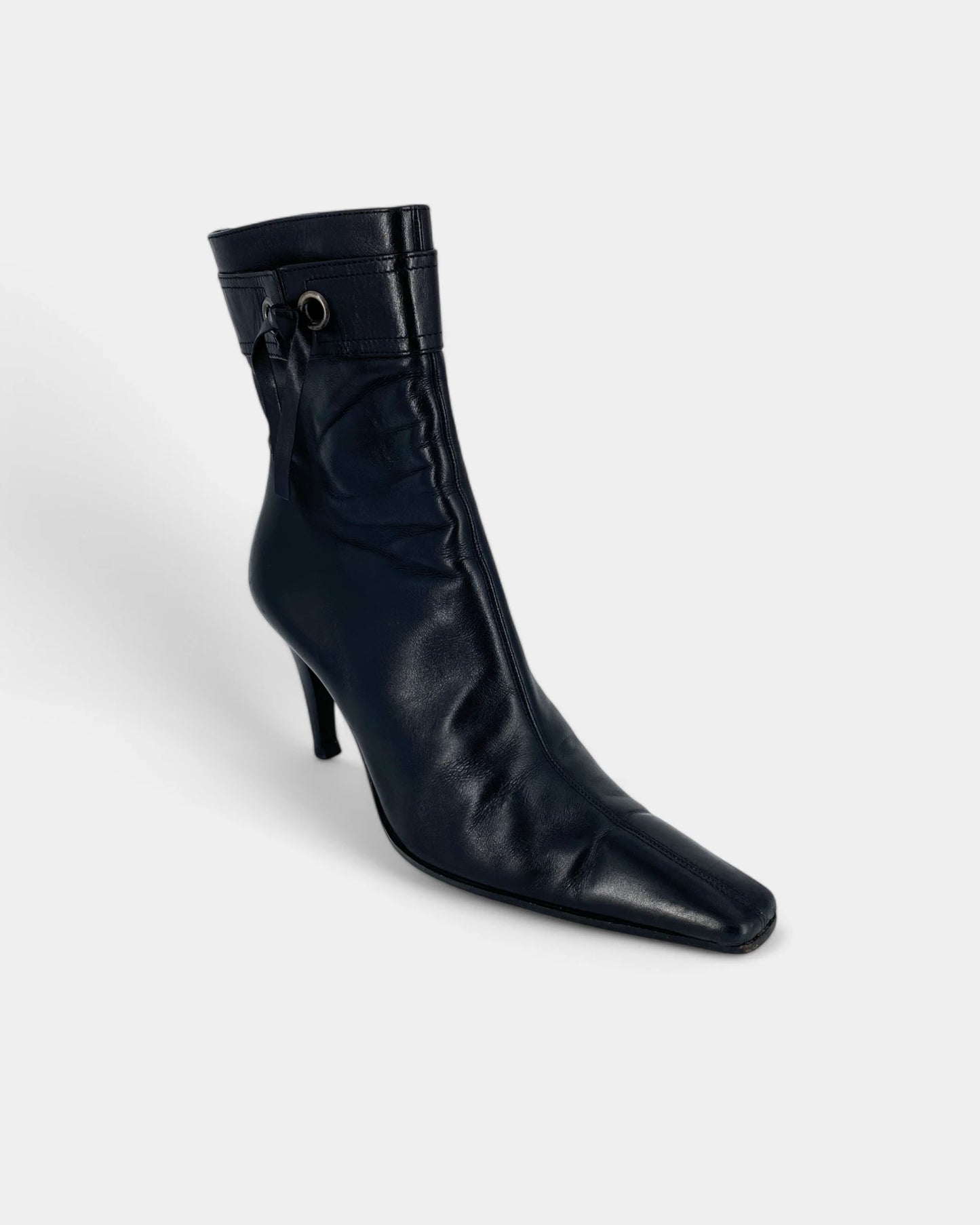 Black heeled ankle boots - 40 EU / 9 US