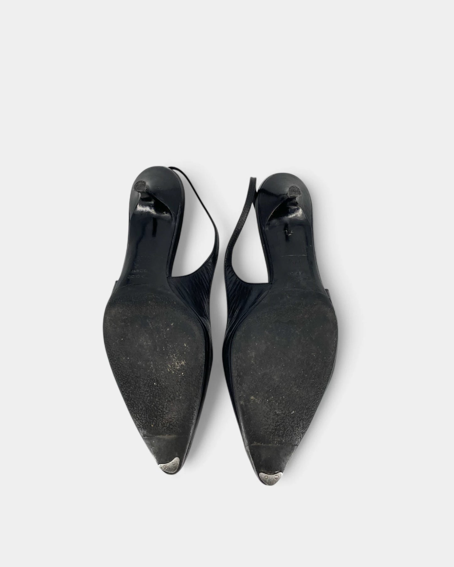 Slingbacks noires - 37.5 EU / 6.5 US