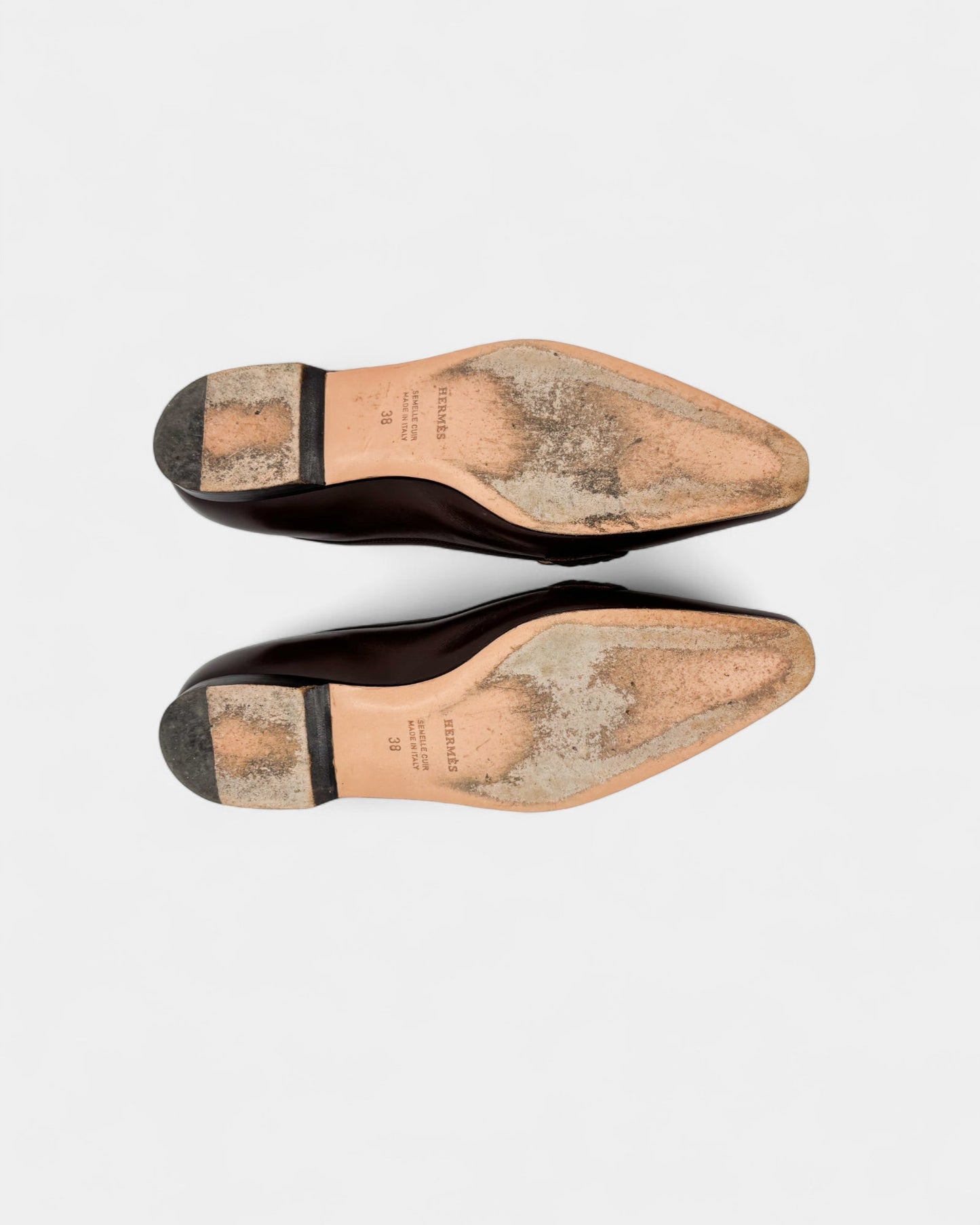 Mocassins cuir marron