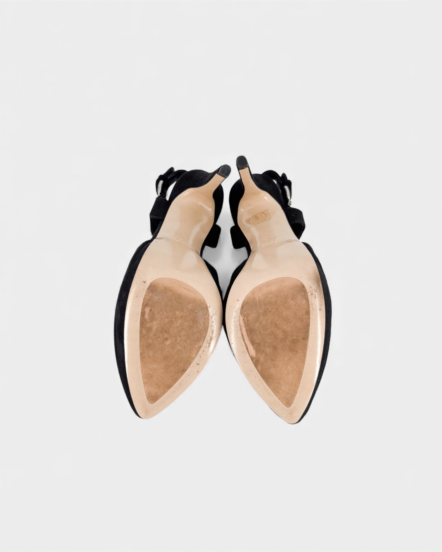 Sandales noirs en daim