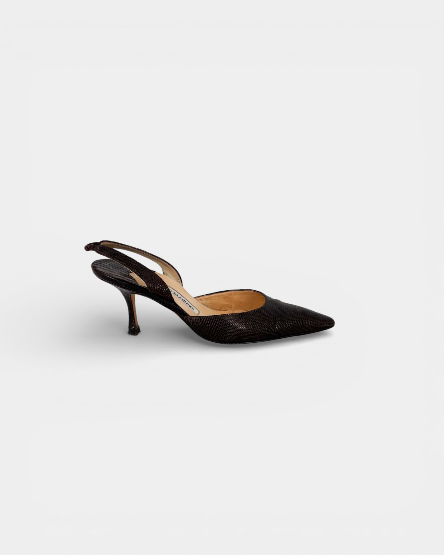 Escarpins slingback marrons