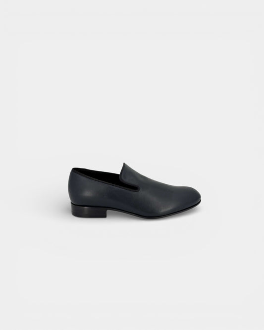 Mocassins en cuir noir