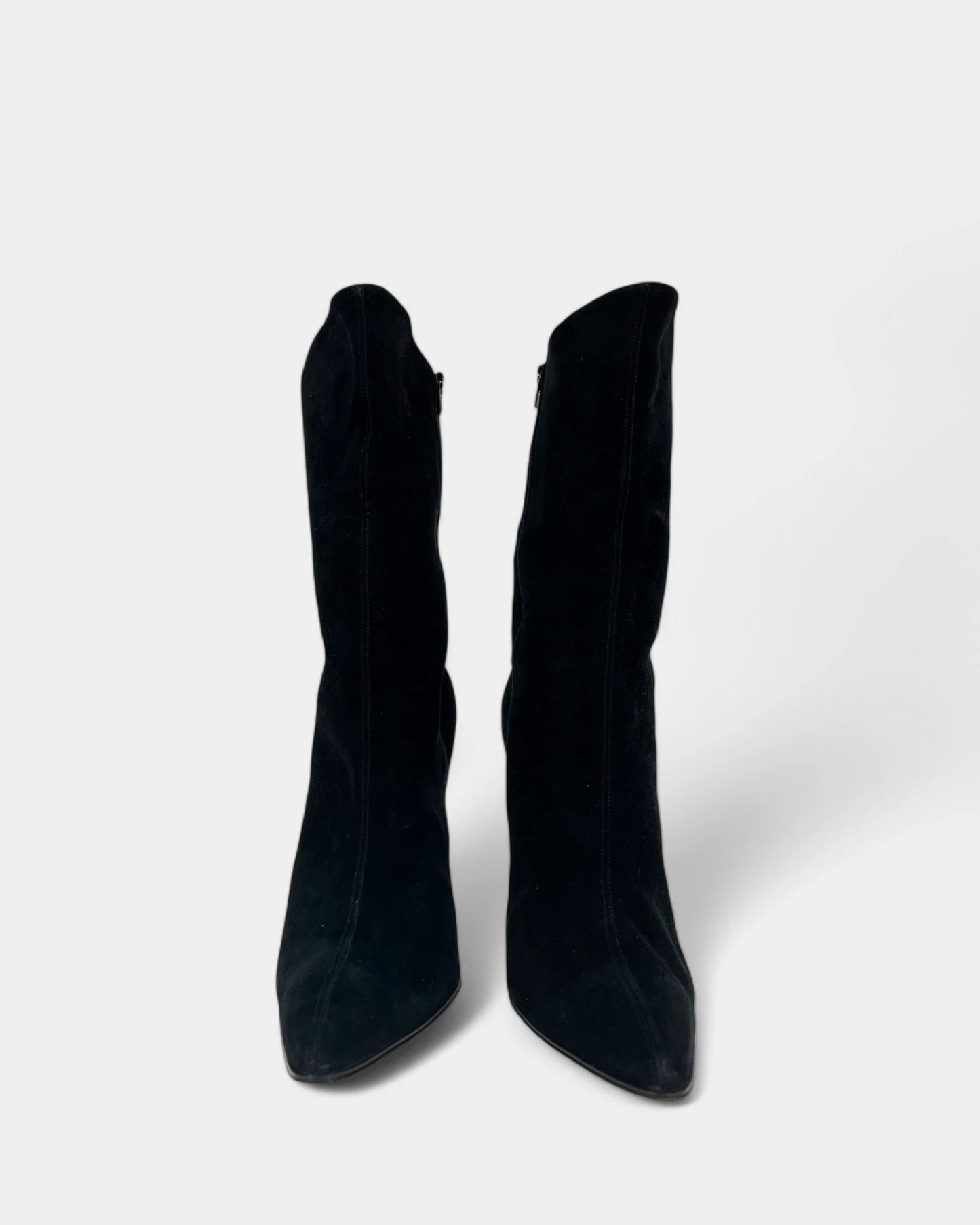 Black suede ankle boots - 40.5 EU / 9.5 US