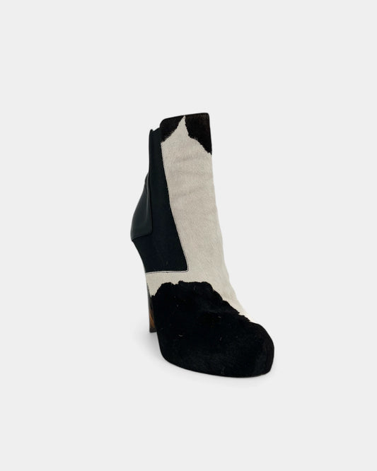 Bottines à motif vache - 38.5 EU / 7.5 US