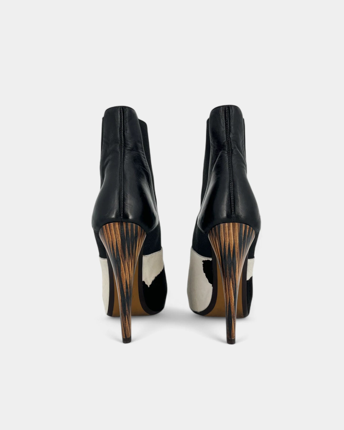 Bottines à motif vache - 38.5 EU / 7.5 US