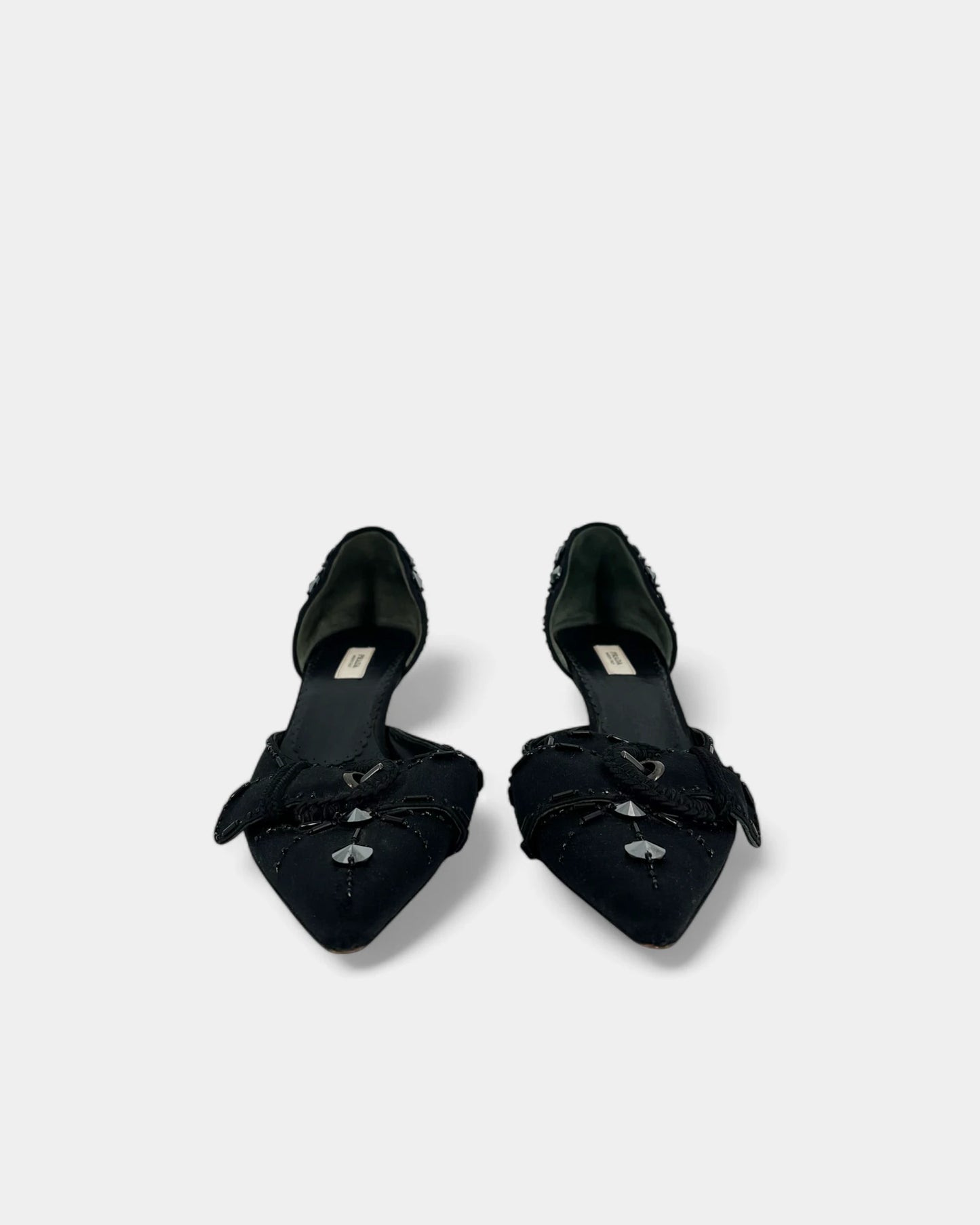 Escarpins noirs satinés - 37 EU / 6 US