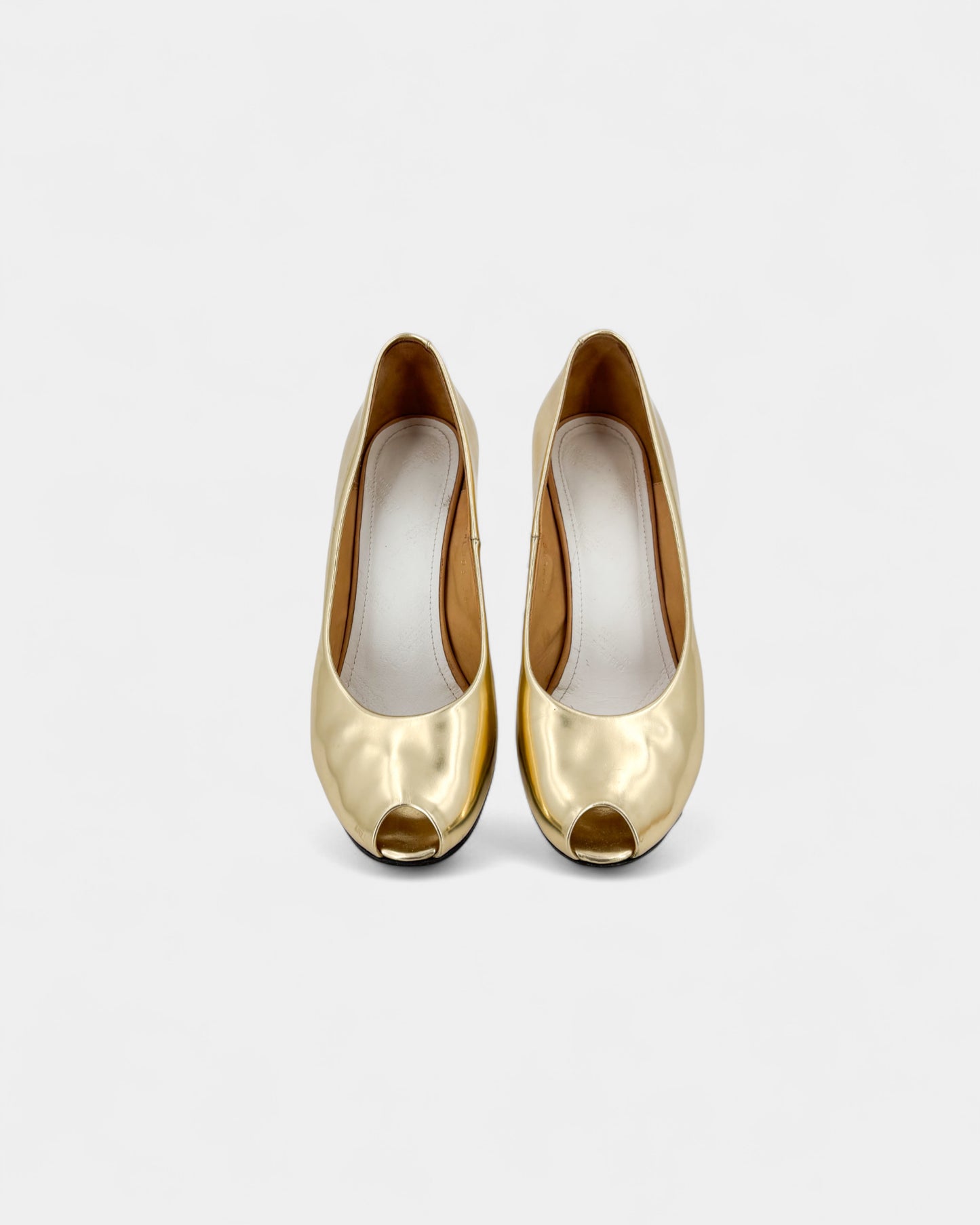 Talons compensés dorés Margiela