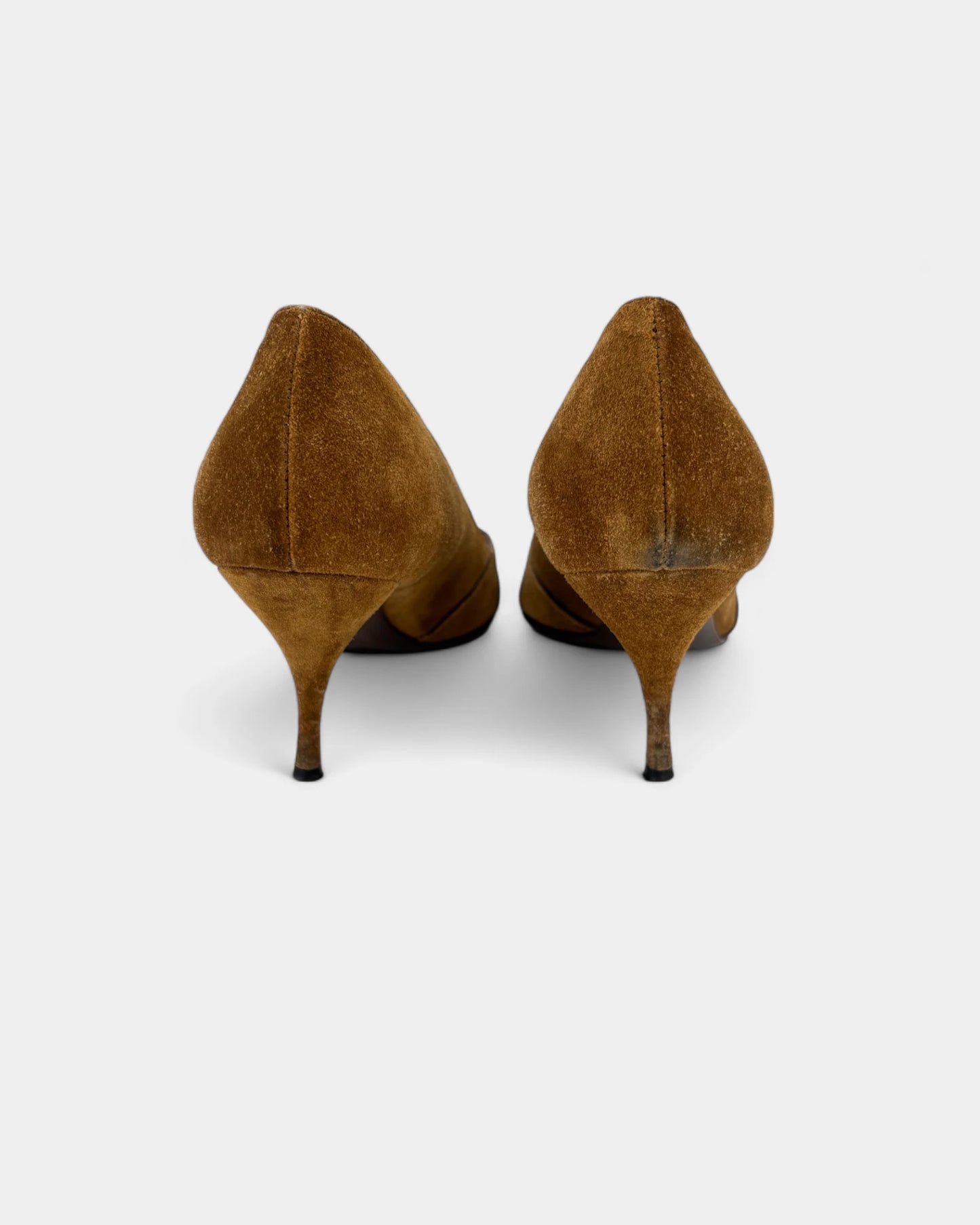 Escarpins daim marron - Taille 38.5 EU / 7.5 US