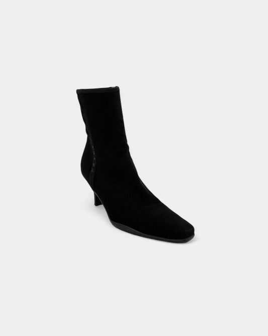 Black fabric boots - Size