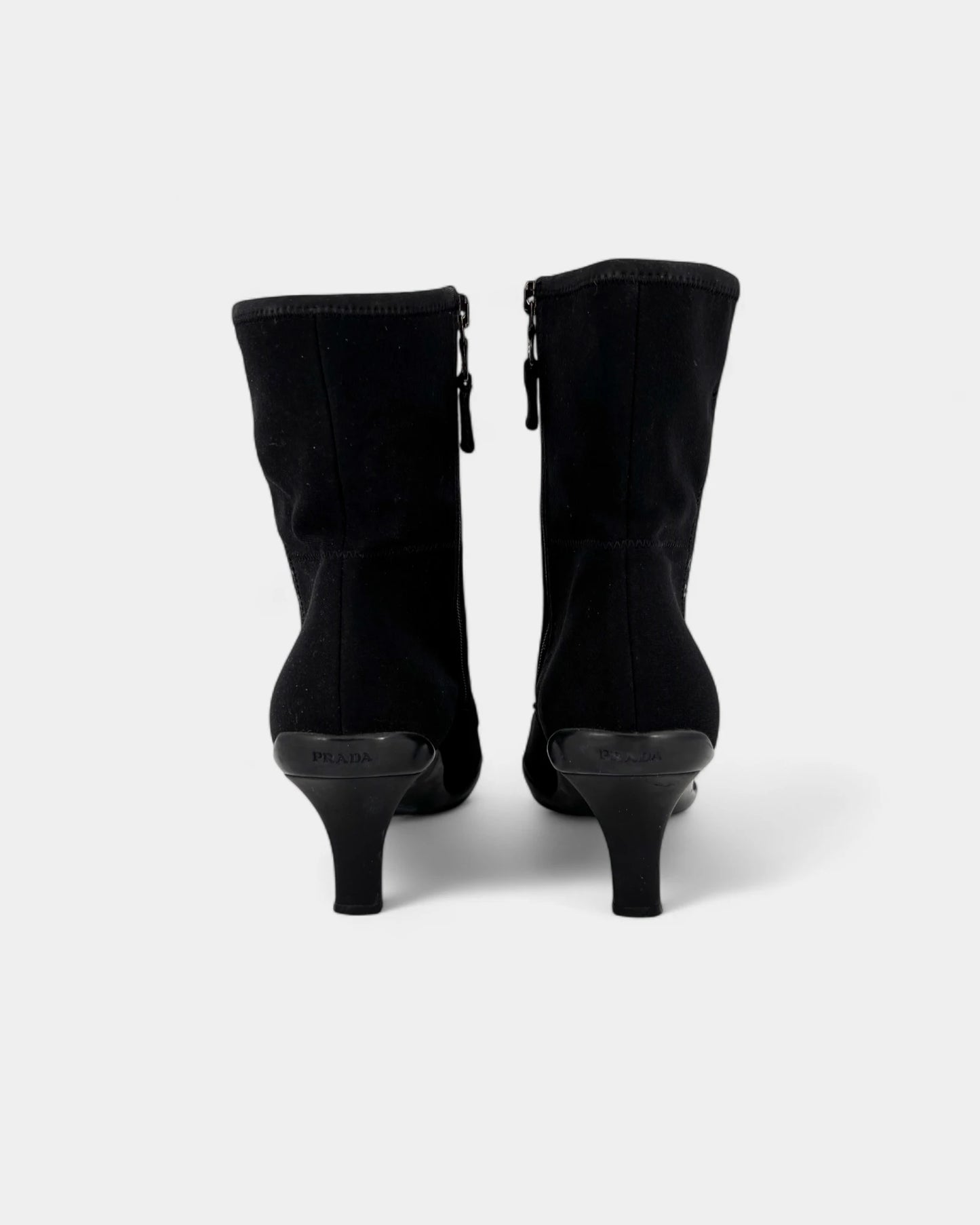 Black fabric boots - Size