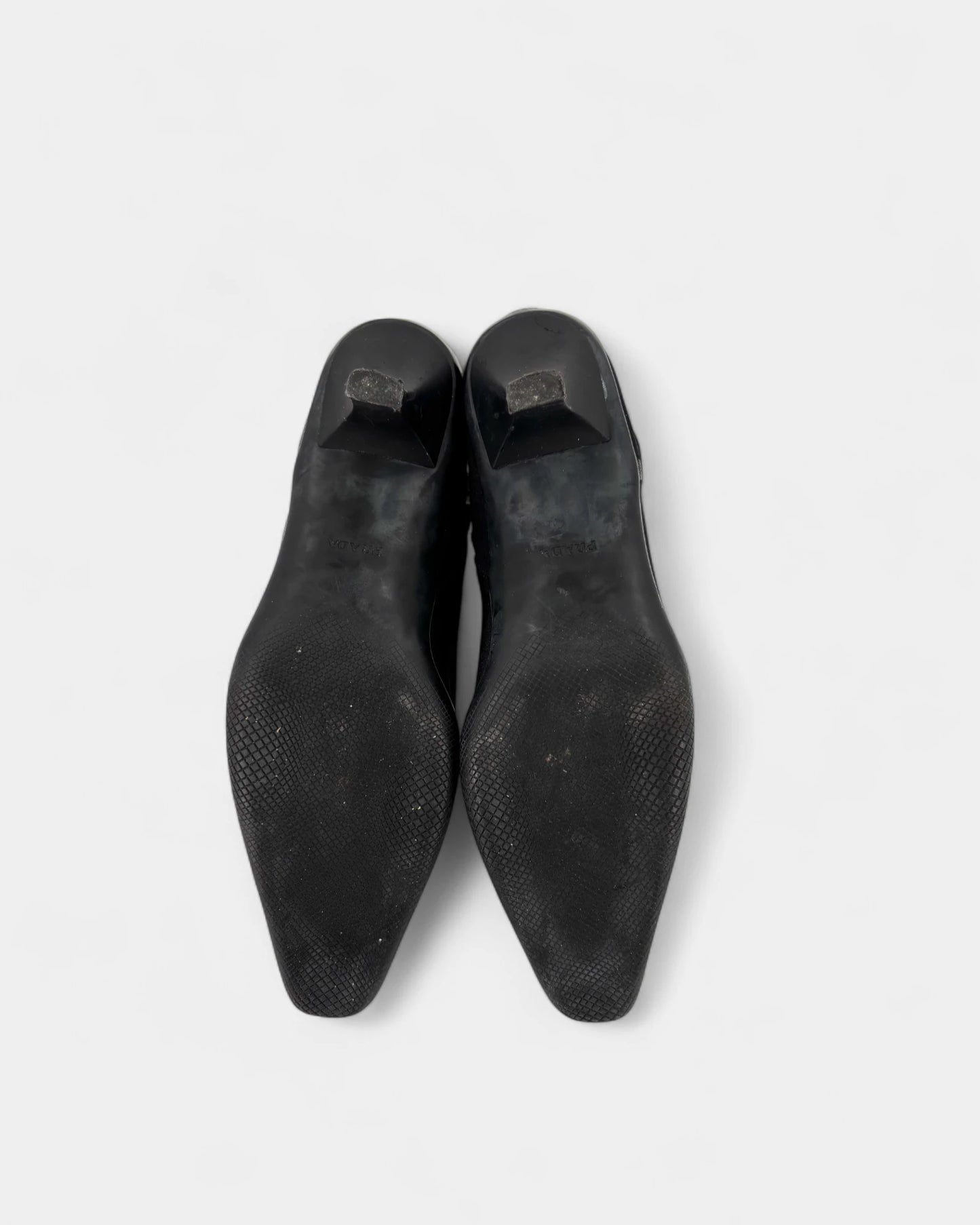 Black fabric boots - Size