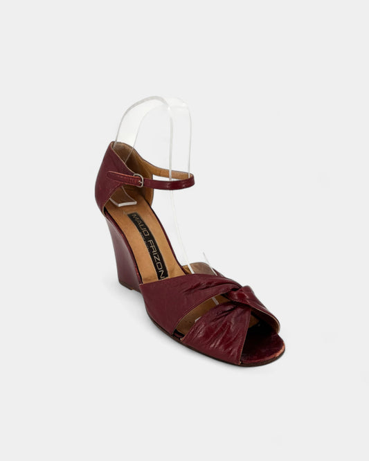 Sandales bordeaux - 38 EU / 7 US