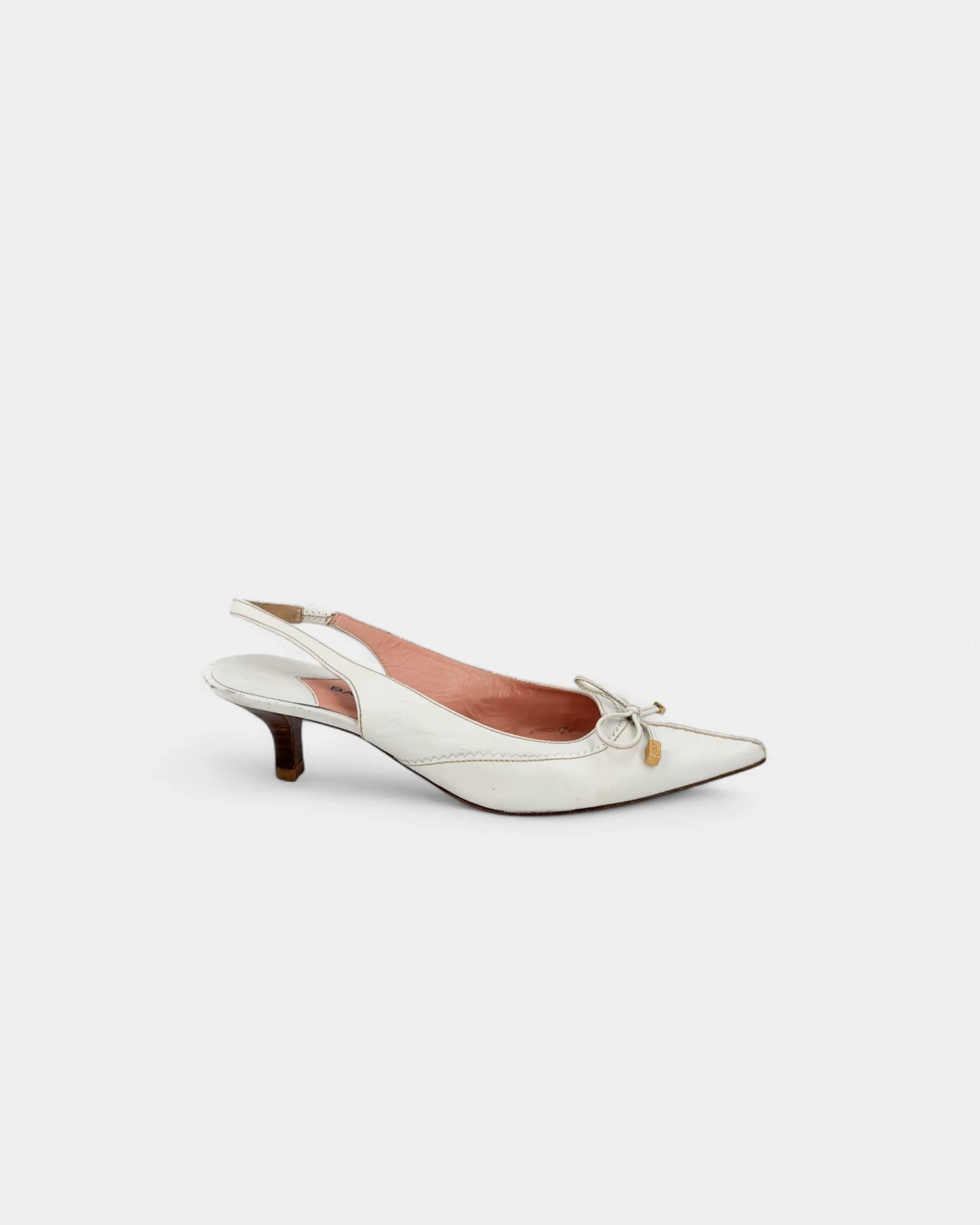 Slingbacks blancs à noeuds - 36 EU / 5 US