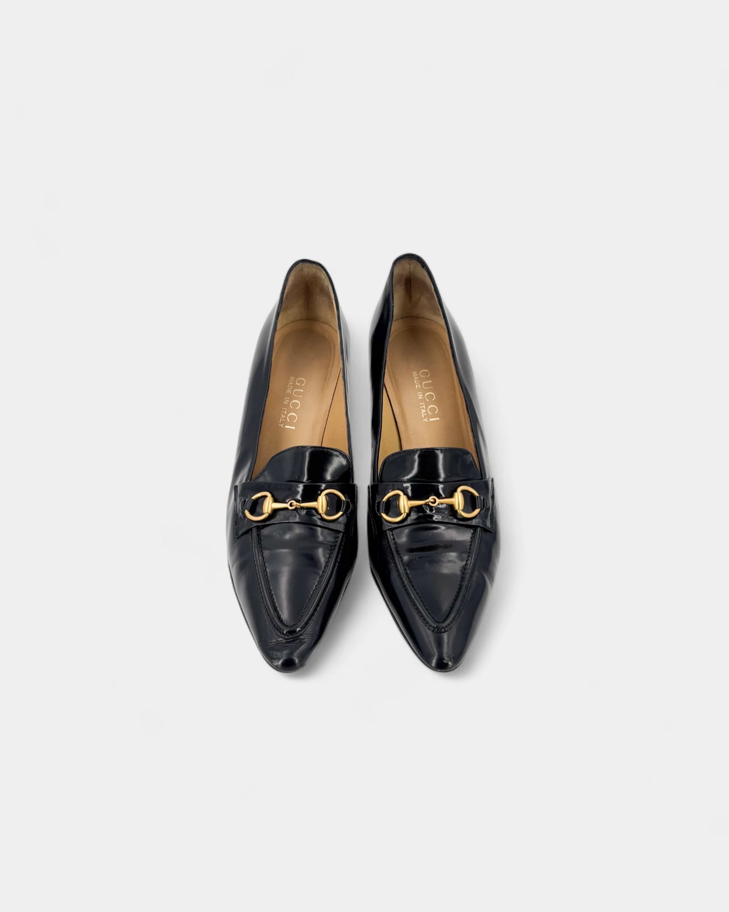 Mocassins à talons mors doré - 40 EU / 9 US