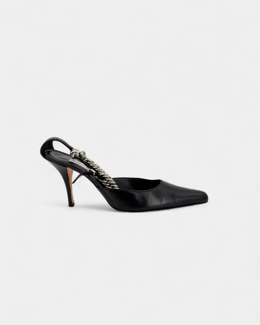 Slingbacks noirs accroche argentée - 40.5 EU / 9.5 US
