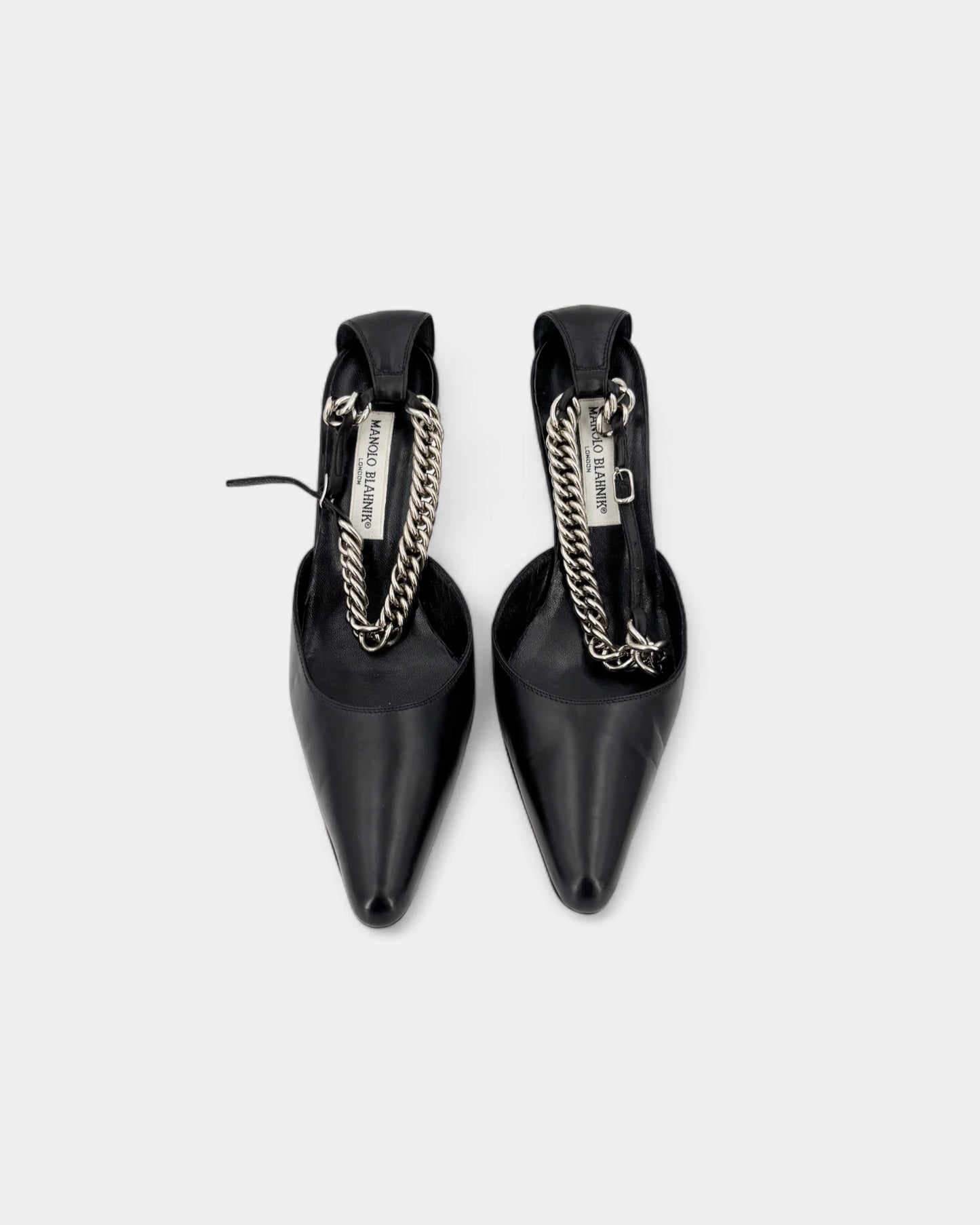 Slingbacks noirs accroche argentée - 40.5 EU / 9.5 US