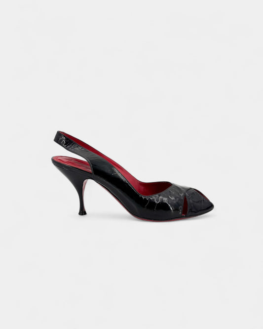 Escarpins vernis noir - 41 EU / 10 US