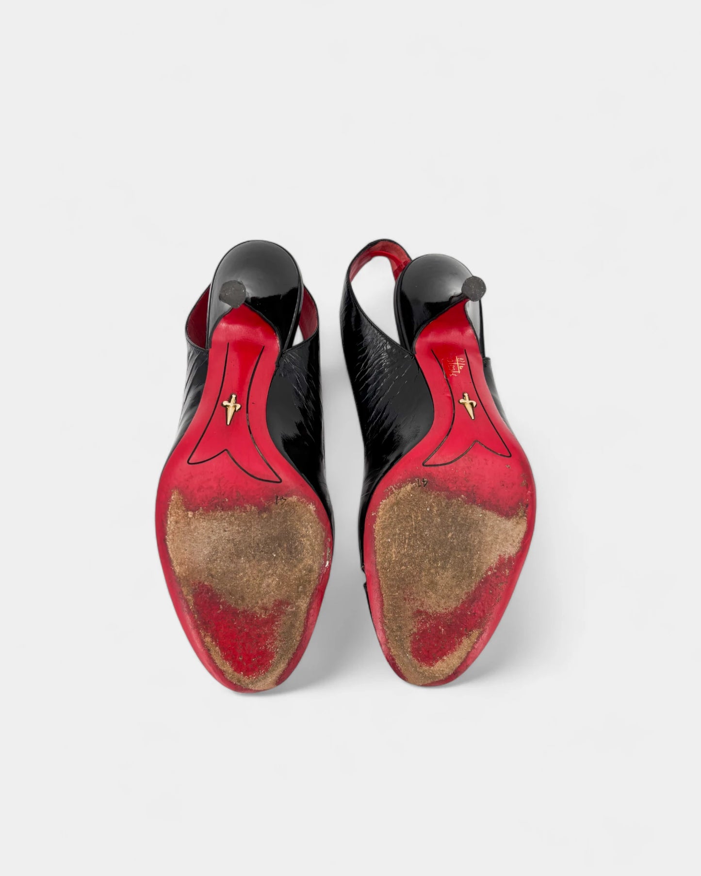 Escarpins vernis noir - 41 EU / 10 US