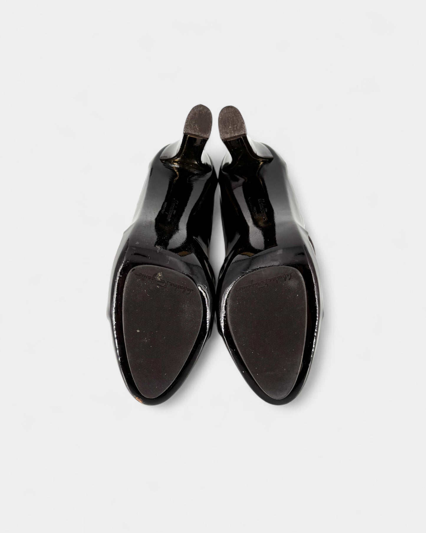 Escarpins en cuir marron