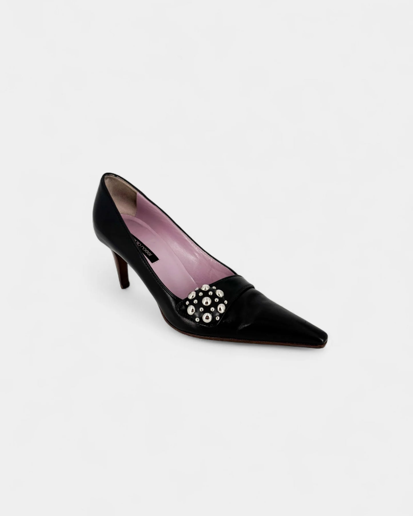 Escarpins noirs cloutés