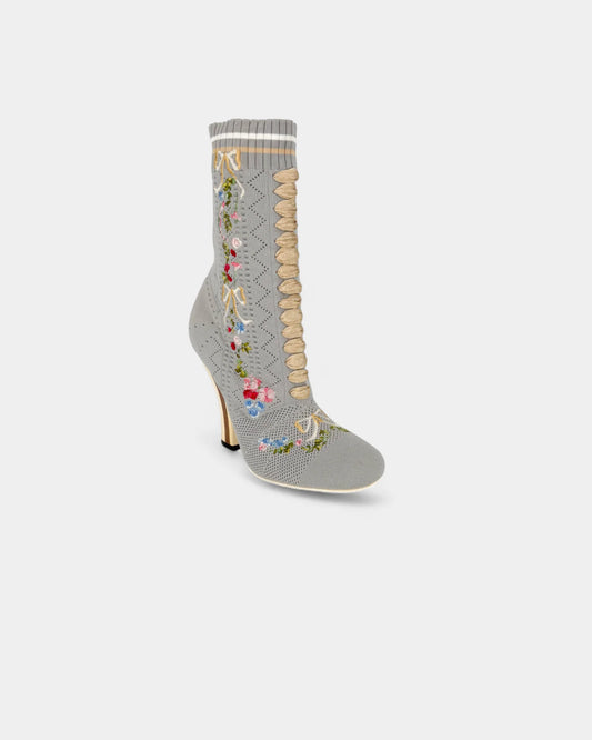 Bottines bleues ciel