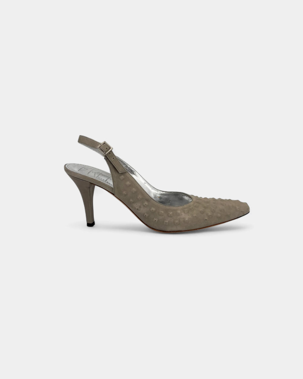 Slingbacks argentées - 39 EU / 8 US