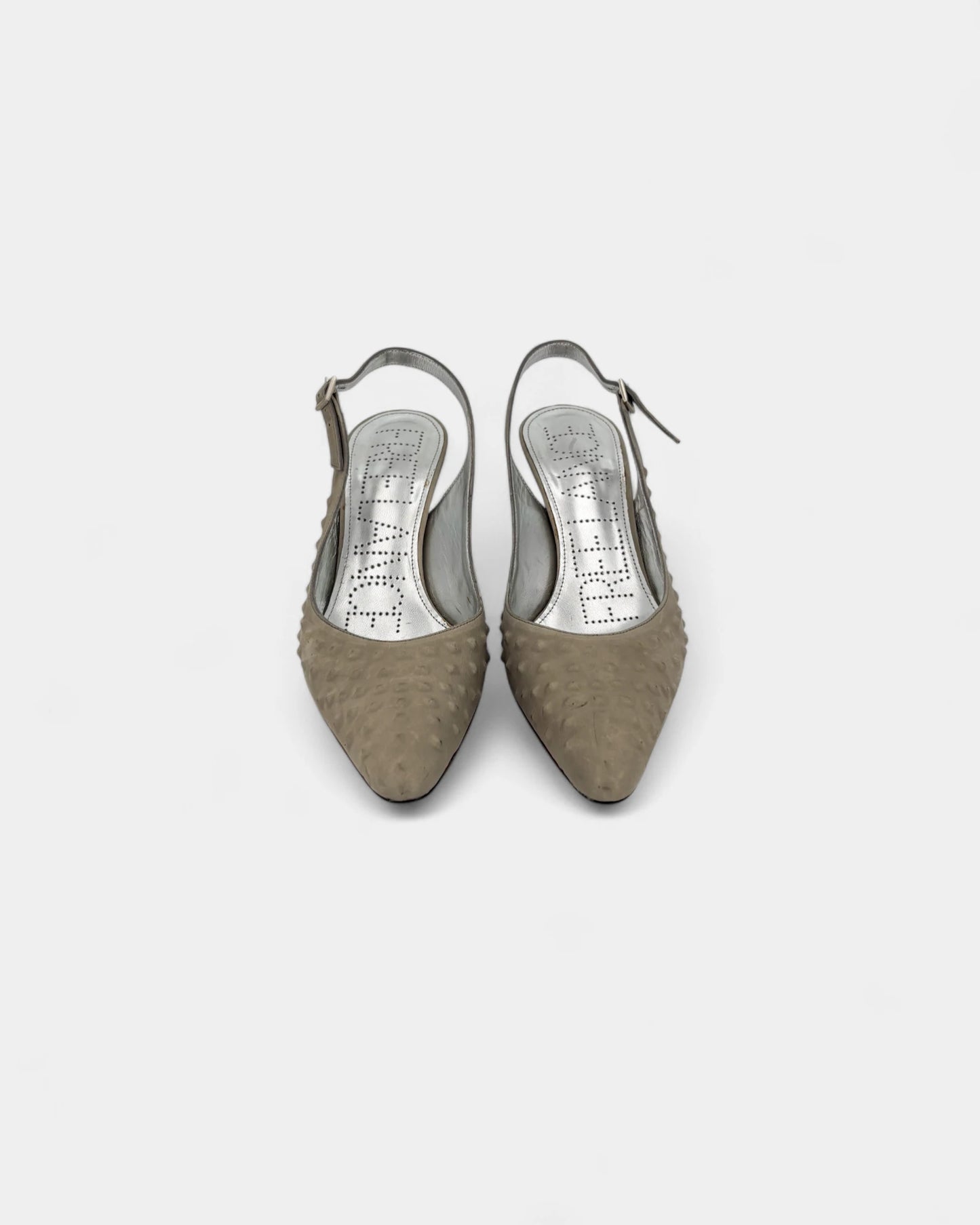 Slingbacks argentées - 39 EU / 8 US